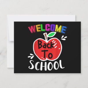 Willkommen Zurück Zum Schul-Shirt Lustige Lehrer S Feiertagskarte