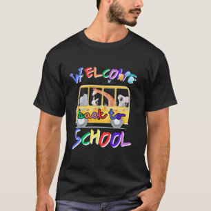 Willkommen zurück zum Schulbus-Lehrer Kind im Süße T-Shirt