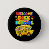 Willkommen zurück zum Schulbusfahrer Mens Boy Button (Vorderseite)