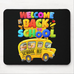 Willkommen zurück zum Schulbusfahrer Mens Boy Mousepad