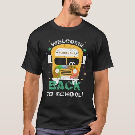 Willkommen zurück zum Schulbusfahrer T-Shirt (Vorderseite)