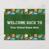 Willkommen zurück zum Schulchor Postkarte (Vorderseite)