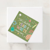 Willkommen zurück zum Schuljahr zurück zu den Schu Geschenkanhänger (Beispiel)