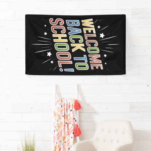 Willkommen zurück zum Schullehrer am ersten Schult Banner (Insitu)