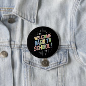 Willkommen zurück zum Schullehrer am ersten Schult Button (Beispiel)