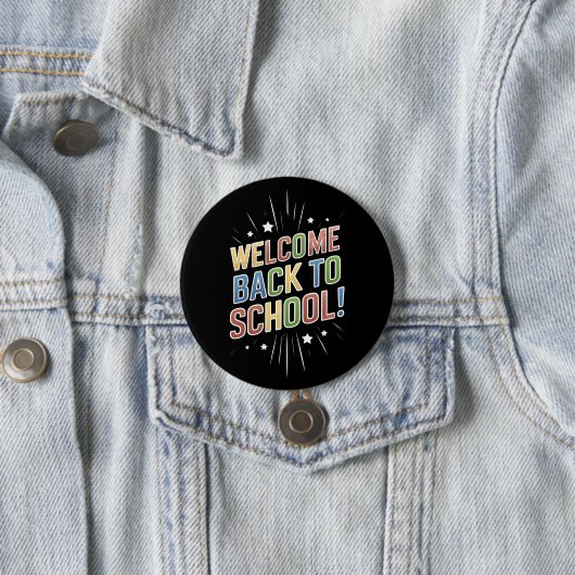 Willkommen zurück zum Schullehrer am ersten Schult Button (Beispiel)