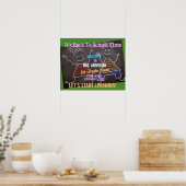 Willkommen zurück zum Schullehrer - Name hinzufüge Poster (Küche)