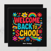 Willkommen zurück zum SchullehrerKinderAufwertung Einladung (Vorne/Hinten)