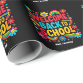 Willkommen zurück zum SchullehrerKinderAufwertung Geschenkpapier (Rolleneckpunkt)