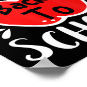 Willkommen zurück zum Schulspass Lehrer Schülerges Poster (Ecke)