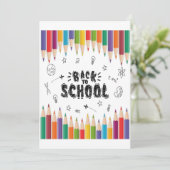 Willkommen zurück zum Shirt der Schule, dem ersten Einladung (Stehend Vorderseite)