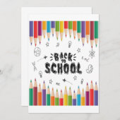 Willkommen zurück zum Shirt der Schule, dem ersten Einladung (Vorne/Hinten)