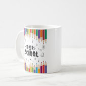 Willkommen zurück zum Shirt der Schule, dem ersten Kaffeetasse (Vorderseite Links)