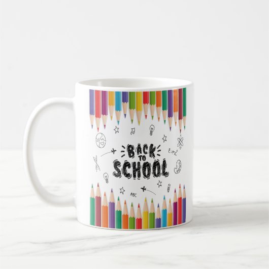 Willkommen zurück zum Shirt der Schule, dem ersten Kaffeetasse (Links)