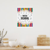 Willkommen zurück zum Shirt der Schule, dem ersten Poster (Küche)