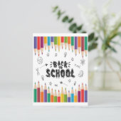 Willkommen zurück zum Shirt der Schule, dem ersten Postkarte (Stehend Vorderseite)