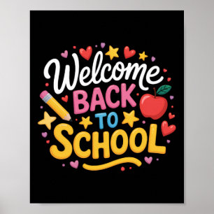 Willkommen zurück zum Shirt Jungs Mädchen Kinder H Poster