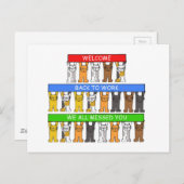 Willkommen zurück zur Arbeit, wir alle vermissten  Postkarte (Vorne/Hinten)