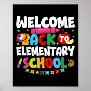 Willkommen zurück zur Grundschule zurück zur Schul Poster