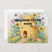 Willkommen zurück zur Hive Postcard für die Schule Postkarte (Vorne/Hinten)