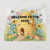 Willkommen zurück zur Hive Postcard für die Schule Postkarte (Vorderseite)
