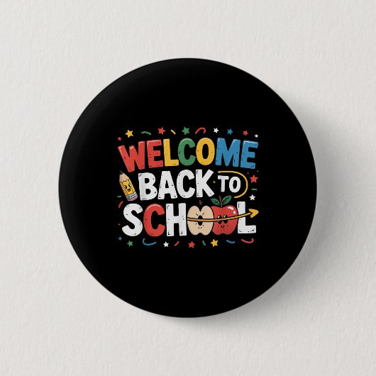 Willkommen zurück zur Lehrerausbildung Kinder B Button (Vorderseite)
