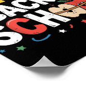 Willkommen zurück zur Lehrerausbildung Kinder B Poster (Ecke)