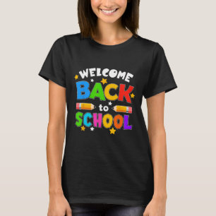 Willkommen zurück zur lustigen Schule Lehrer Schül T-Shirt