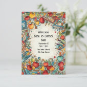 Willkommen zurück zur Party Einladung der Schule (Stehend Vorderseite)