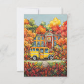 Willkommen zurück zur Party Einladung der Schule (Rückseite)