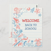 Willkommen zurück zur Postkarte der Schule (Vorne/Hinten)