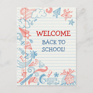 Willkommen zurück zur Postkarte der Schule