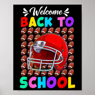 Willkommen zurück zur Schul-Fußball am ersten Schu Poster