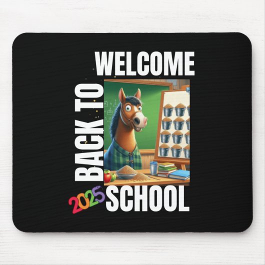 Willkommen zurück zur Schule 2025 Mousepad (Vorne)