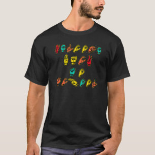 Willkommen zurück zur Schule Asl Sign Language Alp T-Shirt