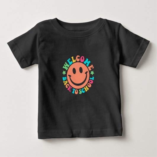 Willkommen zurück zur Schule Baby T-shirt (Vorderseite)