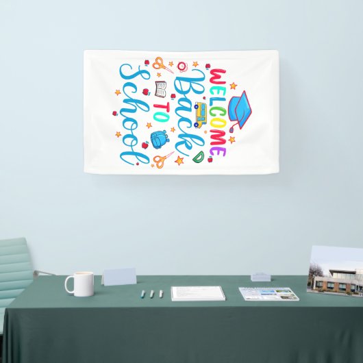 Willkommen zurück zur Schule Banner (Messe)