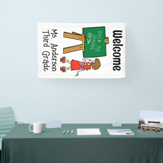 Willkommen zurück zur Schule Banner (Messe)