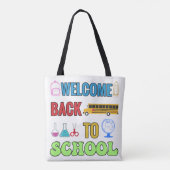 Willkommen zurück zur Schule | Bestes Geschenk für Tasche (Rückseite)