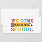 Willkommen zurück zur Schule - Bleistift-Illustrat (Vorne/Hinten)