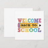 Willkommen zurück zur Schule - Bleistift-Illustrat (Vorne/Hinten)