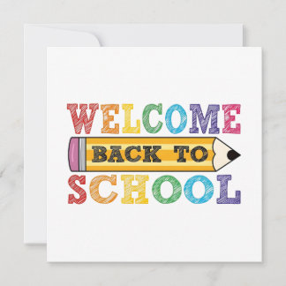Willkommen zurück zur Schule - Bleistift-Illustrat