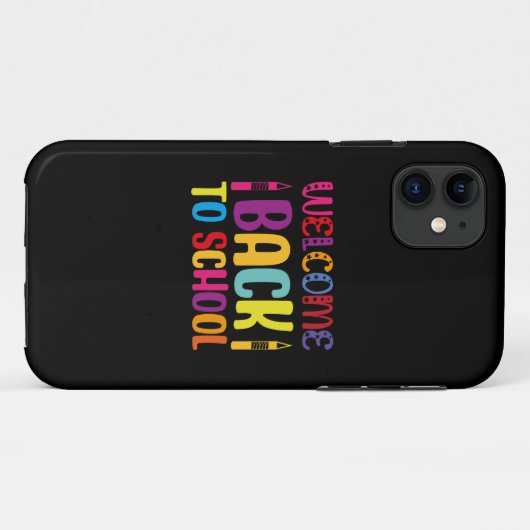 Willkommen zurück zur Schule Case-Mate iPhone Hülle (Rückseite (Horizontal))