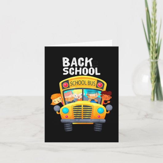 Willkommen zurück zur Schule, die ich Liebe meine Karte (Vorderseite)