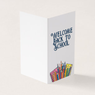 Willkommen zurück zur Schule - farbenfroher Start
