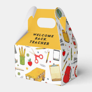 Willkommen zurück zur Schule für Lehrer Geschenkschachtel