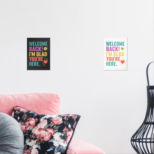 Willkommen zurück zur Schule, Geschenk für Lehrer Bilderwand Sets (Wohnzimmer)