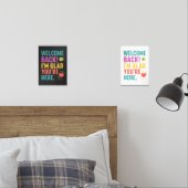 Willkommen zurück zur Schule, Geschenk für Lehrer Bilderwand Sets (Schlafzimmer)