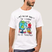Willkommen zurück zur Schule Global Pre-K Teacher  T-Shirt (Vorderseite)