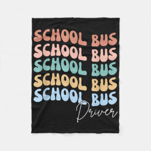 Willkommen zurück zur Schule Groovy Retro Funny Sc Fleecedecke